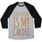 Virgin Teez  Baseball Tee Unisex Tri-Blend Baseball Tee / small / Athletic Gray / Black CONTOURING IS MY CARDIO UNISEX TRI-BLEND BASEBALL TEE