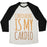 Virgin Teez  Baseball Tee Unisex Tri-Blend Baseball Tee / small / Oatmeal / Black CONTOURING IS MY CARDIO UNISEX TRI-BLEND BASEBALL TEE