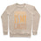 Virgin Teez  Pullover Crewneck Sweatshirt / x-small / Heathered Oatmeal CONTOURING IS MY CARDIO WHITE PRINT CREWNECK SWEATSHIRT