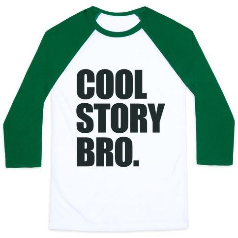 Virgin Teez  Baseball Tee Unisex Classic Baseball Tee / x-small / White/Dark Green COOL STORY BRO. UNISEX CLASSIC BASEBALL TEE