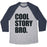 Virgin Teez  Baseball Tee Unisex Tri-Blend Baseball Tee / small / Athletic Gray / Navy COOL STORY BRO. UNISEX TRI-BLEND BASEBALL TEE