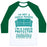 Virgin Teez  Baseball Tee Unisex Classic Baseball Tee / x-small / White/Dark Green COUCH PROTECTOR UNISEX CLASSIC BASEBALL TEE