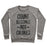 Virgin Teez  Pullover Crewneck Sweatshirt / x-small / Heathered Gray COUNT BLESSINGS NOT CALORIES CREWNECK SWEATSHIRT