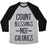 Virgin Teez  Baseball Tee Unisex Tri-Blend Baseball Tee / small / Athletic Gray / Black COUNT BLESSINGS NOT CALORIES UNISEX TRI-BLEND BASEBALL TEE