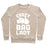 Virgin Teez  Pullover Crewneck Sweatshirt / x-small / Heathered Oatmeal CRAZY BAG LADY CREWNECK SWEATSHIRT