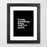 Deny Designs Framed Art Prints 8" x 11" / Black Create Something Today Even If It Sucks Frame