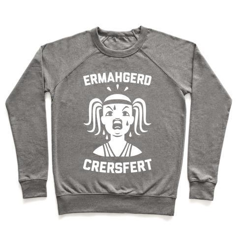 Virgin Teez  Pullover Crewneck Sweatshirt / x-small / Heathered Gray CRERSFERT CREWNECK SWEATSHIRT
