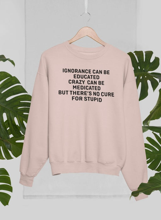 No Cure For Stupid Sweat Shirt