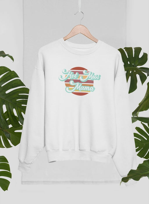 Retro Hot Mess Mama Sweat Shirt