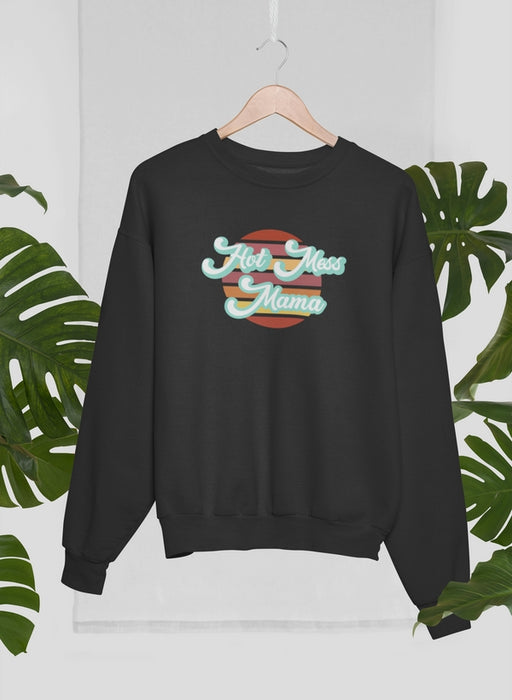 Retro Hot Mess Mama Sweat Shirt