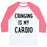 Virgin Teez  Baseball Tee Unisex Classic Baseball Tee / x-small / White/Neon Pink CRINGING IS MY CARDIO UNISEX CLASSIC BASEBALL TEE