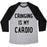 Virgin Teez  Baseball Tee Unisex Tri-Blend Baseball Tee / small / Athletic Gray / Black CRINGING IS MY CARDIO UNISEX TRI-BLEND BASEBALL TEE