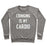 Virgin Teez  Pullover Crewneck Sweatshirt / x-small / Heathered Gray CRINGING IS MY CARDIO WHITE PRINT CREWNECK SWEATSHIRT