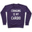 Virgin Teez  Pullover Crewneck Sweatshirt / x-small / Purple CRINGING IS MY CARDIO WHITE PRINT CREWNECK SWEATSHIRT