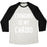 Virgin Teez  Baseball Tee Unisex Tri-Blend Baseball Tee / small / Oatmeal / Black CRINGING IS MY CARDIO WHITE PRINT UNISEX TRI-BLEND BASEBALL TEE