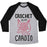 Virgin Teez  Baseball Tee Unisex Tri-Blend Baseball Tee / small / Athletic Gray / Black CROCHET IS MY CARDIO UNISEX TRI-BLEND BASEBALL TEE