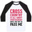Virgin Teez  Baseball Tee Unisex Classic Baseball Tee / x-small / White/Black CROSS COUNTRY IS ALL ABOUT SPORTSMANSHIP UNISEX CLASSIC BASEBALL TEE