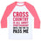Virgin Teez  Baseball Tee Unisex Classic Baseball Tee / x-small / White/Neon Pink CROSS COUNTRY IS ALL ABOUT SPORTSMANSHIP UNISEX CLASSIC BASEBALL TEE
