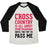 Virgin Teez  Baseball Tee Unisex Tri-Blend Baseball Tee / small / Oatmeal / Black CROSS COUNTRY IS ALL ABOUT SPORTSMANSHIP UNISEX TRI-BLEND BASEBALL TEE