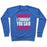 Virgin Teez  Pullover Crewneck Sweatshirt / x-small / Heathered Blue CRUNCHES? I THOUGHT YOU SAID LUNCHES CREWNECK SWEATSHIRT