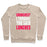Virgin Teez  Pullover Crewneck Sweatshirt / x-small / Heathered Oatmeal CRUNCHES? I THOUGHT YOU SAID LUNCHES CREWNECK SWEATSHIRT