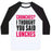 Virgin Teez  Baseball Tee Unisex Classic Baseball Tee / x-small / White/Black CRUNCHES? I THOUGHT YOU SAID LUNCHES UNISEX CLASSIC BASEBALL TEE