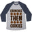 Virgin Teez  Baseball Tee Unisex Tri-Blend Baseball Tee / small / Athletic Gray / Navy CRUNCHES THEN COOKIES UNISEX TRI-BLEND BASEBALL TEE