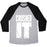Virgin Teez  Baseball Tee Unisex Tri-Blend Baseball Tee / small / Athletic Gray / Black CRUSHED IT UNISEX TRI-BLEND BASEBALL TEE