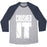 Virgin Teez  Baseball Tee Unisex Tri-Blend Baseball Tee / small / Athletic Gray / Navy CRUSHED IT UNISEX TRI-BLEND BASEBALL TEE