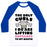 Virgin Teez  Baseball Tee Unisex Classic Baseball Tee / x-small / White/Blue CUPCAKE CURLS UNISEX CLASSIC BASEBALL TEE