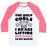 Virgin Teez  Baseball Tee Unisex Classic Baseball Tee / x-small / White/Neon Pink CUPCAKE CURLS UNISEX CLASSIC BASEBALL TEE