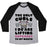 Virgin Teez  Baseball Tee Unisex Tri-Blend Baseball Tee / small / Athletic Gray / Black CUPCAKE CURLS UNISEX TRI-BLEND BASEBALL TEE