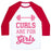 Virgin Teez  Baseball Tee Unisex Classic Baseball Tee / x-small / White/Black CURLS ARE FOR GIRLS UNISEX CLASSIC BASEBALL TEE