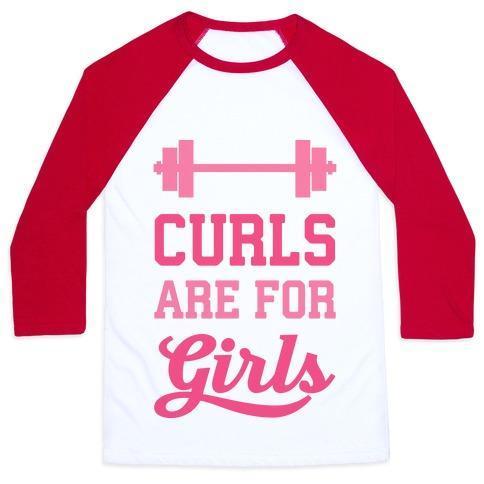 Virgin Teez  Baseball Tee Unisex Classic Baseball Tee / x-small / White/Black CURLS ARE FOR GIRLS UNISEX CLASSIC BASEBALL TEE