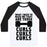 Virgin Teez  Baseball Tee Unisex Classic Baseball Tee / x-small / White/Black CURLS, CURLS, CURLS UNISEX CLASSIC BASEBALL TEE