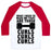 Virgin Teez  Baseball Tee Unisex Classic Baseball Tee / x-small / White/Red CURLS, CURLS, CURLS UNISEX CLASSIC BASEBALL TEE