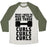 Virgin Teez  Baseball Tee Unisex Tri-Blend Baseball Tee / small / Oatmeal / Moss CURLS, CURLS, CURLS UNISEX TRI-BLEND BASEBALL TEE