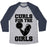 Virgin Teez  Baseball Tee Unisex Tri-Blend Baseball Tee / small / Athletic Gray / Navy CURLS FOR THE GIRLS UNISEX TRI-BLEND BASEBALL TEE