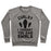 Virgin Teez  Pullover Crewneck Sweatshirt / x-small / Heathered Gray CURLS? I THOUGHT YOU SAID SWIRLS! CREWNECK SWEATSHIRT