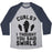 Virgin Teez  Baseball Tee Unisex Tri-Blend Baseball Tee / small / Athletic Gray / Navy CURLS? I THOUGHT YOU SAID SWIRLS! UNISEX TRI-BLEND BASEBALL TEE