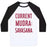 Virgin Teez  Baseball Tee Unisex Classic Baseball Tee / x-small / White/Black CURRENT MUDRA: SAVASANA UNISEX CLASSIC BASEBALL TEE