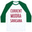 Virgin Teez  Baseball Tee Unisex Classic Baseball Tee / x-small / White/Dark Green CURRENT MUDRA: SAVASANA UNISEX CLASSIC BASEBALL TEE
