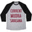 Virgin Teez  Baseball Tee Unisex Tri-Blend Baseball Tee / small / Athletic Gray / Black CURRENT MUDRA: SAVASANA UNISEX TRI-BLEND BASEBALL TEE