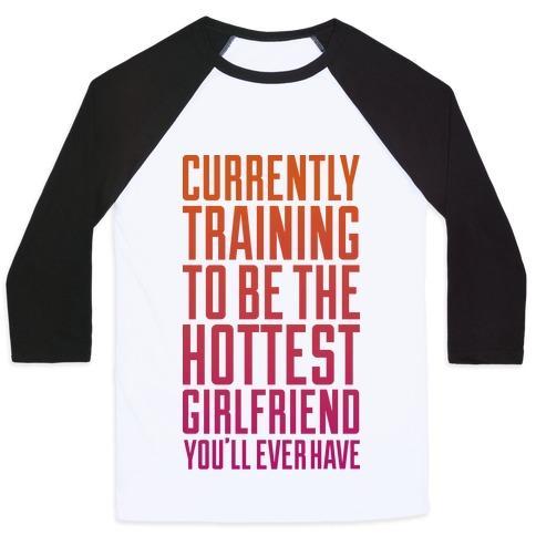 Virgin Teez  Baseball Tee Unisex Classic Baseball Tee / x-small / White/Black CURRENTLY TRAINING TO BE THE HOTTEST UNISEX CLASSIC BASEBALL TEE