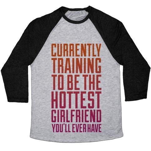 Virgin Teez  Baseball Tee Unisex Tri-Blend Baseball Tee / small / Athletic Gray / Black CURRENTLY TRAINING TO BE THE HOTTEST UNISEX TRI-BLEND BASEBALL TEE