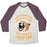 Virgin Teez  Baseball Tee Unisex Tri-Blend Baseball Tee / small / Oatmeal / Maroon CUT FROM THE RUNNING TEAM FOR BEING A CHEETAH UNISEX TRI-BLEND BASEBALL TEE