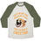 Virgin Teez  Baseball Tee Unisex Tri-Blend Baseball Tee / small / Oatmeal / Moss CUT FROM THE RUNNING TEAM FOR BEING A CHEETAH UNISEX TRI-BLEND BASEBALL TEE