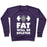 Virgin Teez  Pullover Crewneck Sweatshirt / x-small / Purple CYBERMEN WORKOUT: FAT WILL BE DELETED CREWNECK SWEATSHIRT