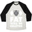 Virgin Teez  Baseball Tee Unisex Tri-Blend Baseball Tee / small / Oatmeal / Black CYBERMEN WORKOUT: FAT WILL BE DELETED UNISEX TRI-BLEND BASEBALL TEE