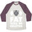 Virgin Teez  Baseball Tee Unisex Tri-Blend Baseball Tee / small / Oatmeal / Maroon CYBERMEN WORKOUT: FAT WILL BE DELETED UNISEX TRI-BLEND BASEBALL TEE